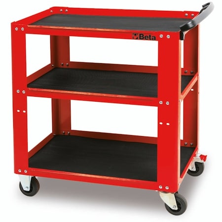 Beta Tool Cart, Steel, 440 lbs Load Capacity, 3 Shelves, 31.5 in L, 17.72 in W, 35.4 in H 051000003